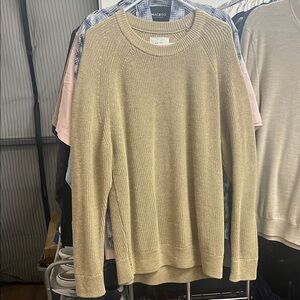 NN07 Elegant Tan Crewneck Sweater